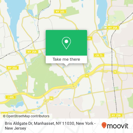 Bris Aldgate Dr, Manhasset, NY 11030 map