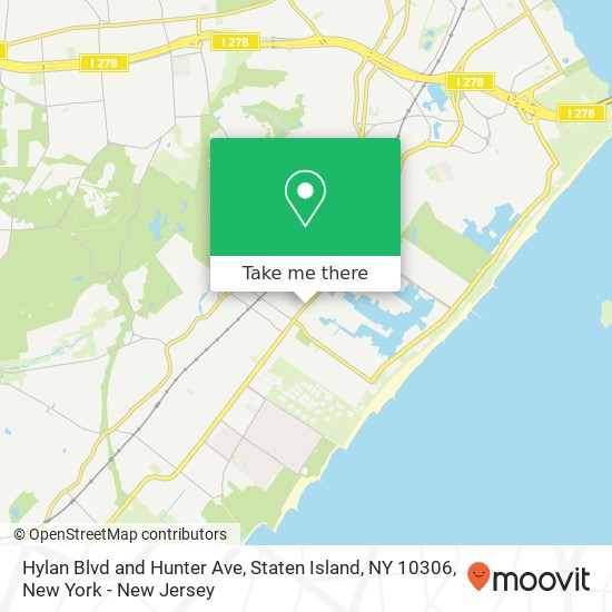 Mapa de Hylan Blvd and Hunter Ave, Staten Island, NY 10306