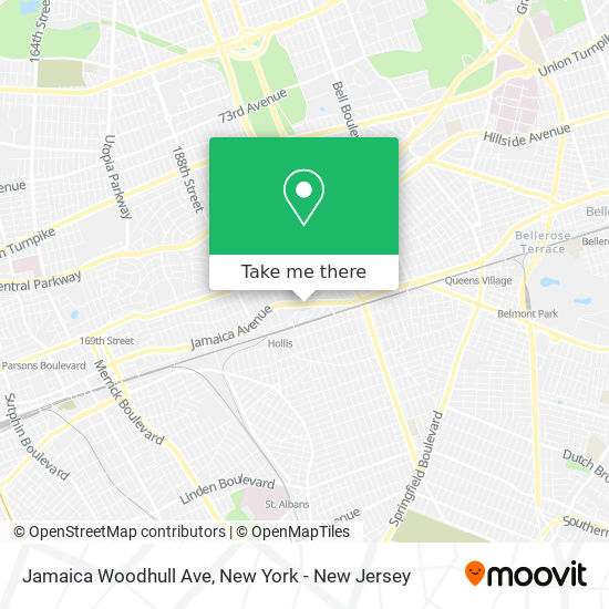 Mapa de Jamaica Woodhull Ave