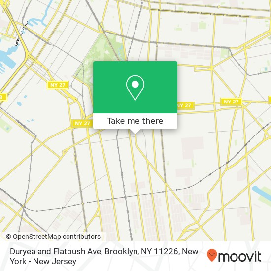 Mapa de Duryea and Flatbush Ave, Brooklyn, NY 11226