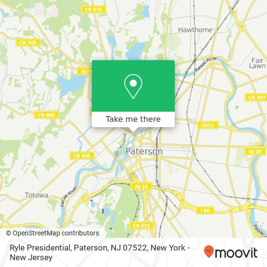Mapa de Ryle Presidential, Paterson, NJ 07522