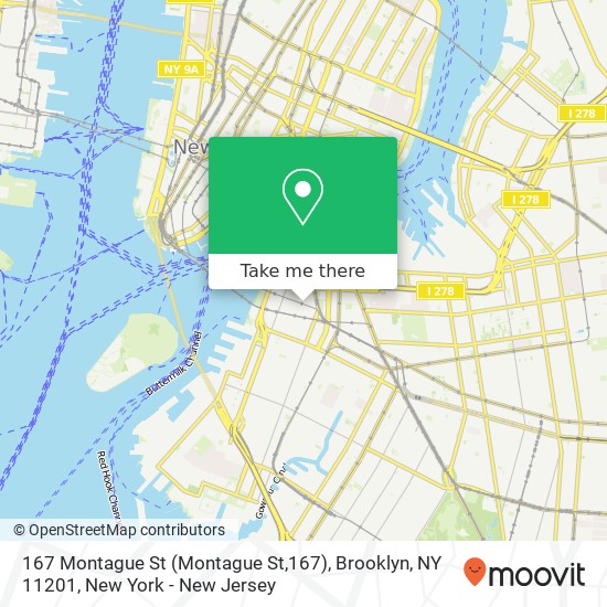 167 Montague St (Montague St,167), Brooklyn, NY 11201 map