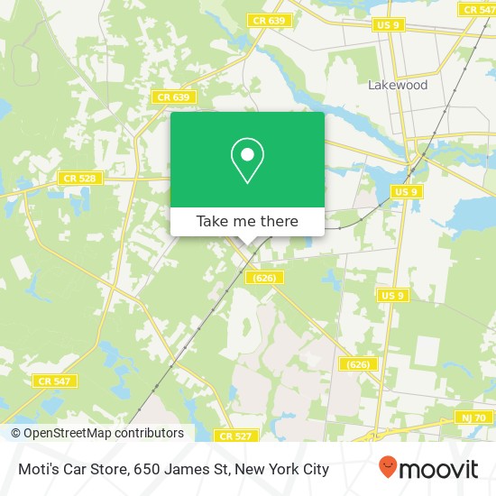 Moti's Car Store, 650 James St map