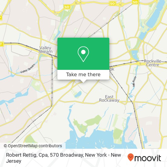Mapa de Robert Rettig, Cpa, 570 Broadway