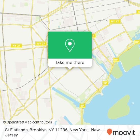 Mapa de St Flatlands, Brooklyn, NY 11236