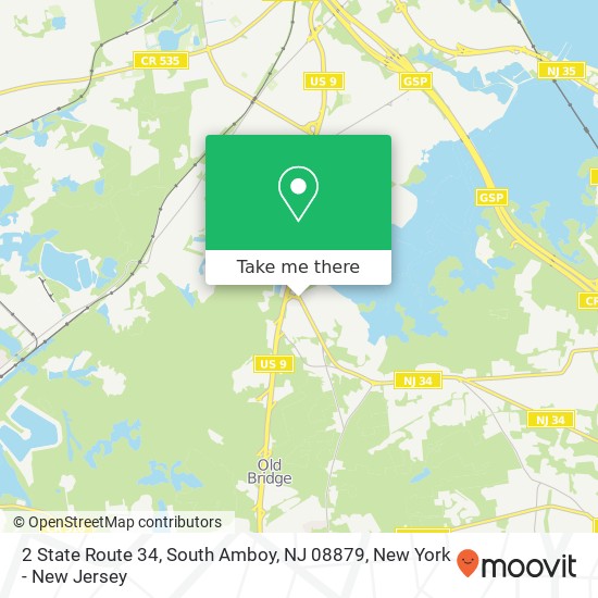 Mapa de 2 State Route 34, South Amboy, NJ 08879