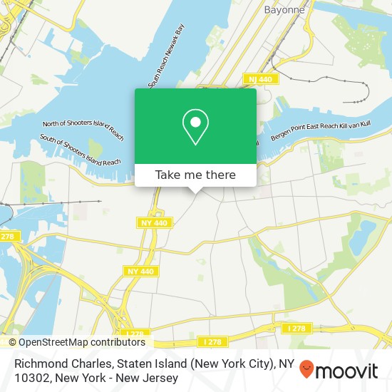 Mapa de Richmond Charles, Staten Island (New York City), NY 10302