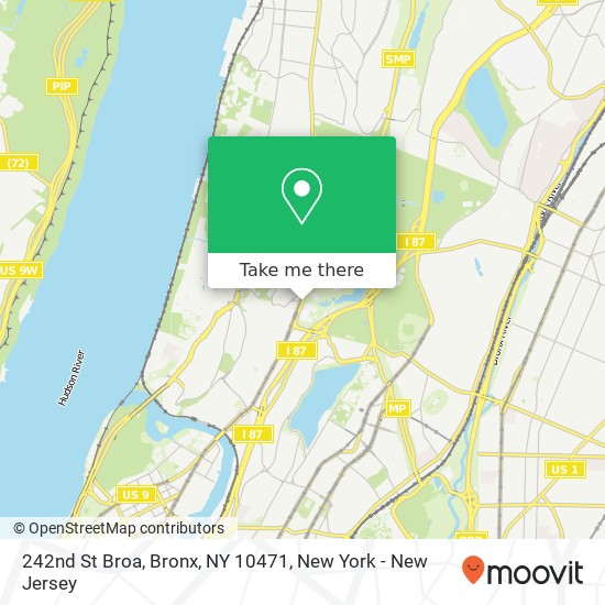 Mapa de 242nd St Broa, Bronx, NY 10471