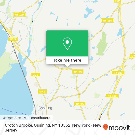 Croton Brooke, Ossining, NY 10562 map