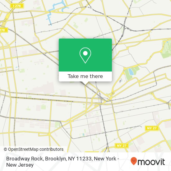 Broadway Rock, Brooklyn, NY 11233 map