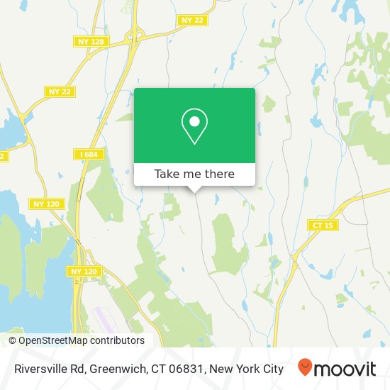 Mapa de Riversville Rd, Greenwich, CT 06831