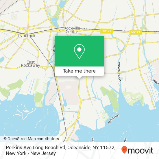 Perkins Ave Long Beach Rd, Oceanside, NY 11572 map
