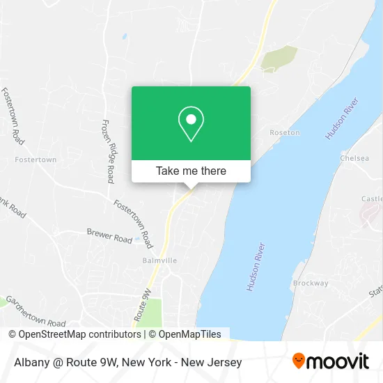 Albany @ Route 9W map