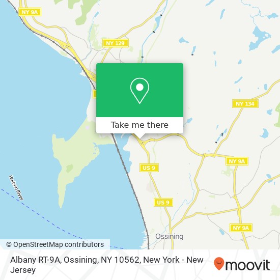 Mapa de Albany RT-9A, Ossining, NY 10562