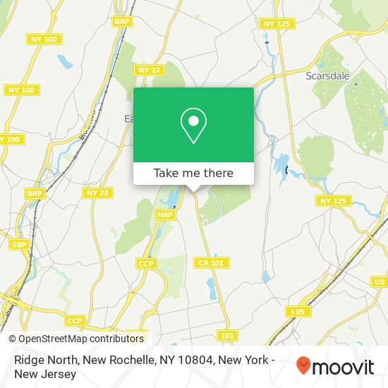 Mapa de Ridge North, New Rochelle, NY 10804