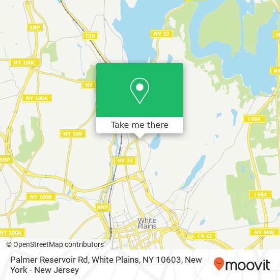Palmer Reservoir Rd, White Plains, NY 10603 map