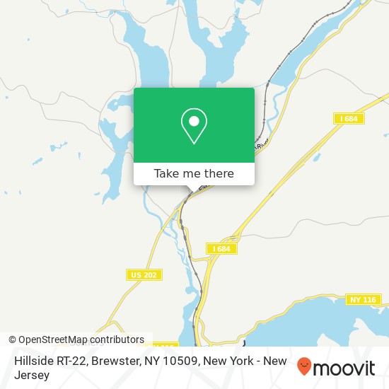 Mapa de Hillside RT-22, Brewster, NY 10509