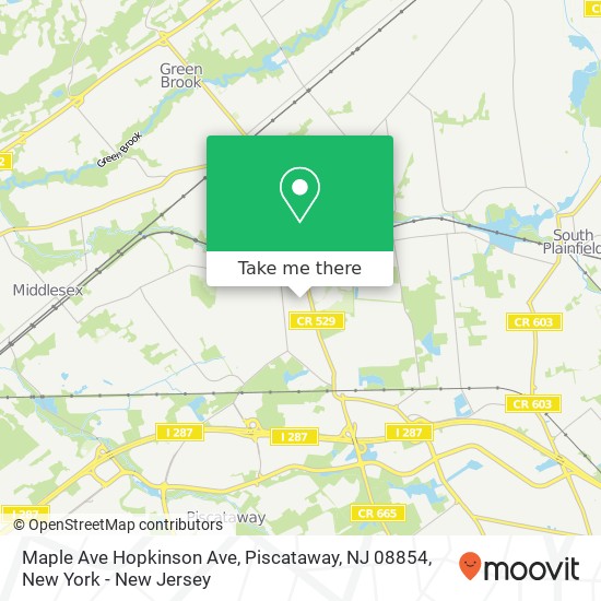 Maple Ave Hopkinson Ave, Piscataway, NJ 08854 map