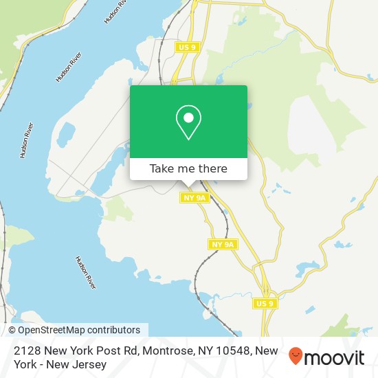 Mapa de 2128 New York Post Rd, Montrose, NY 10548