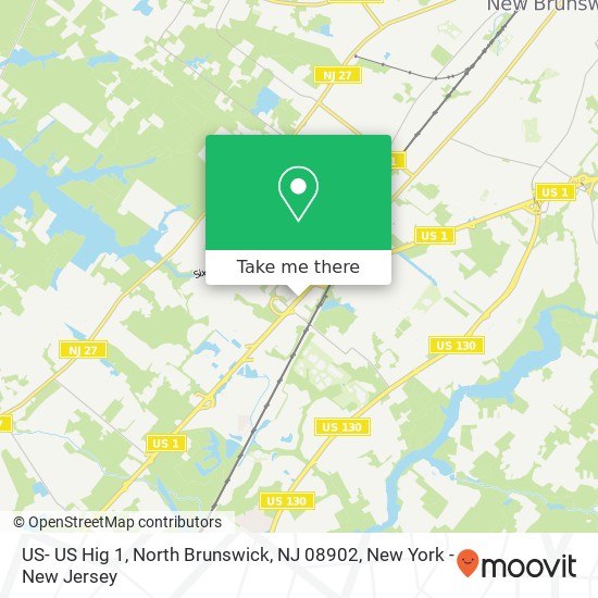 US- US Hig 1, North Brunswick, NJ 08902 map