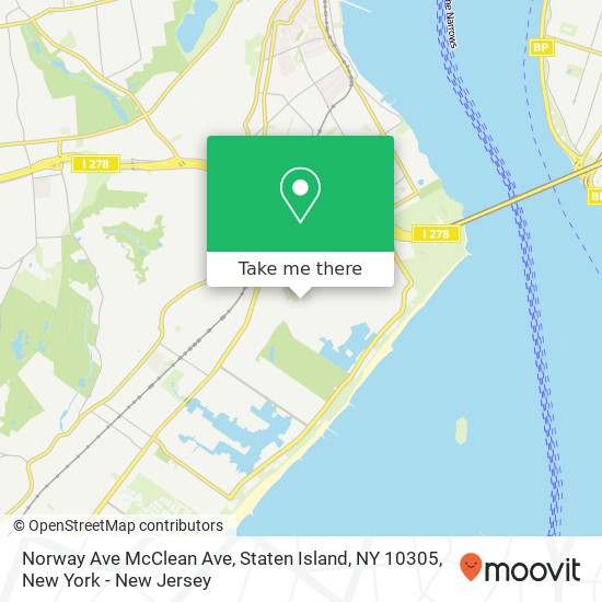 Norway Ave McClean Ave, Staten Island, NY 10305 map