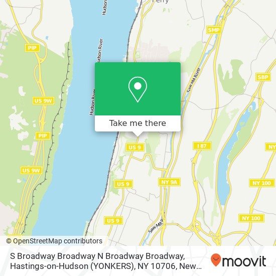 Mapa de S Broadway Broadway N Broadway Broadway, Hastings-on-Hudson (YONKERS), NY 10706