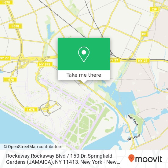 Mapa de Rockaway Rockaway Blvd / 150 Dr, Springfield Gardens (JAMAICA), NY 11413