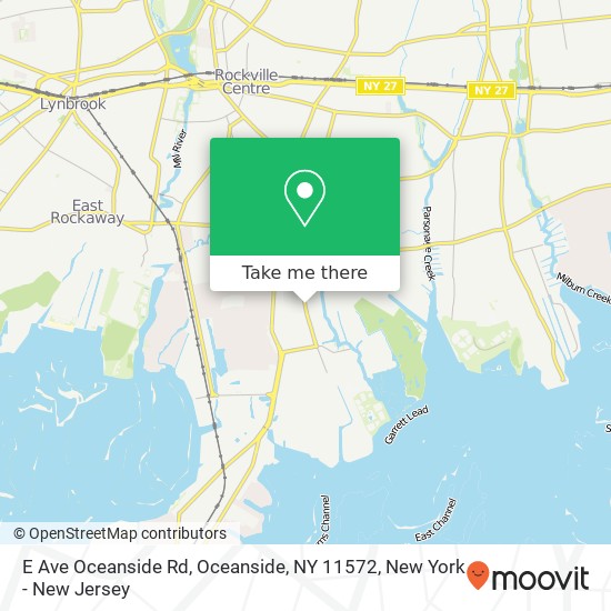 E Ave Oceanside Rd, Oceanside, NY 11572 map