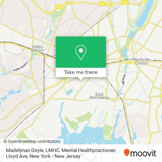 Mapa de Madelynan Doyle, LMHC, Mental Healthpractioner, Lloyd Ave