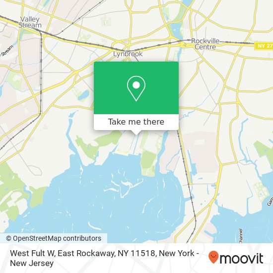 Mapa de West Fult W, East Rockaway, NY 11518