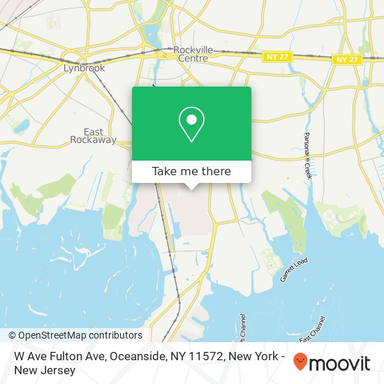 W Ave Fulton Ave, Oceanside, NY 11572 map