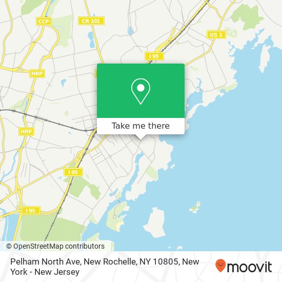 Pelham North Ave, New Rochelle, NY 10805 map