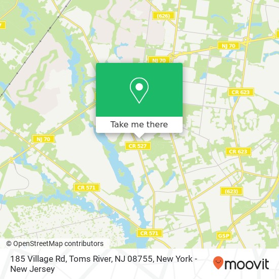 185 Village Rd, Toms River, NJ 08755 map