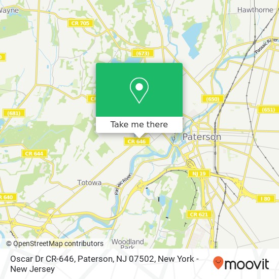 Oscar Dr CR-646, Paterson, NJ 07502 map