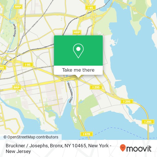 Bruckner / Josephs, Bronx, NY 10465 map