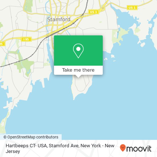 Hartbeeps CT- USA, Stamford Ave map