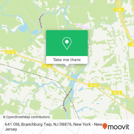 Mapa de 641 Old, Branchburg Twp, NJ 08876