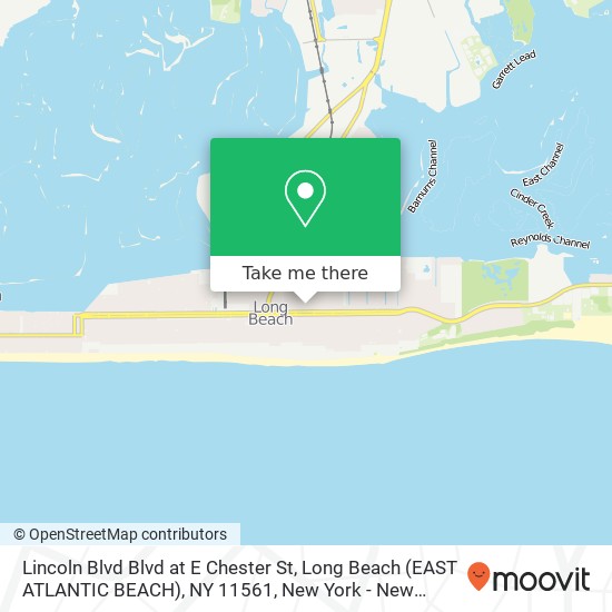 Mapa de Lincoln Blvd Blvd at E Chester St, Long Beach (EAST ATLANTIC BEACH), NY 11561