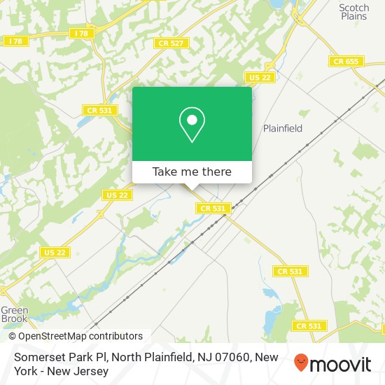 Somerset Park Pl, North Plainfield, NJ 07060 map