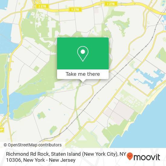 Mapa de Richmond Rd Rock, Staten Island (New York City), NY 10306