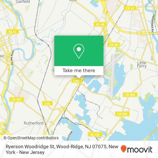 Ryerson Woodridge St, Wood-Ridge, NJ 07075 map