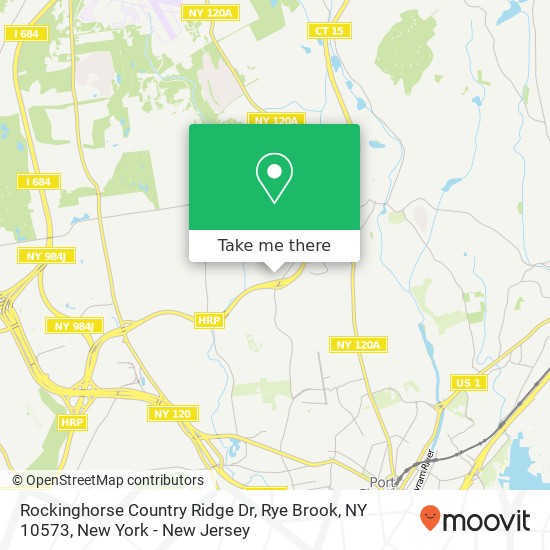 Mapa de Rockinghorse Country Ridge Dr, Rye Brook, NY 10573