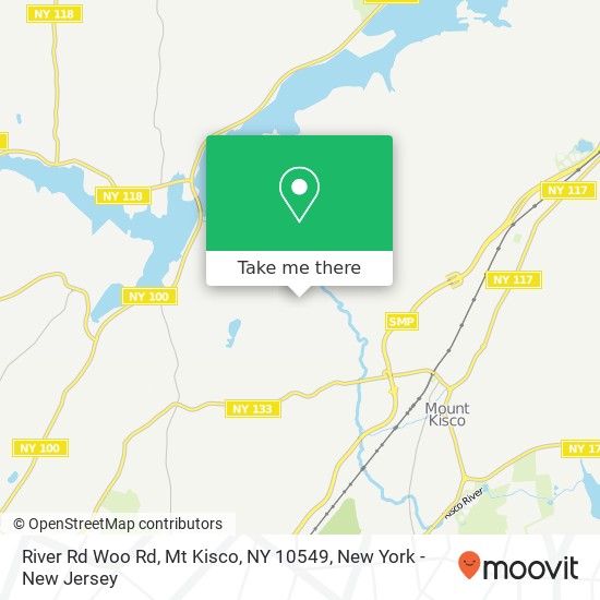 Mapa de River Rd Woo Rd, Mt Kisco, NY 10549