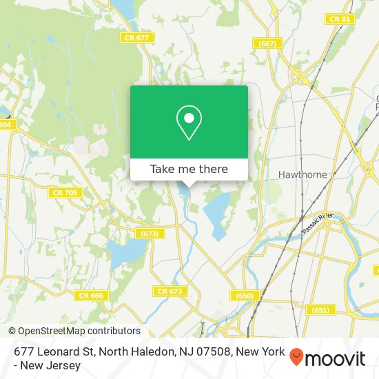 Mapa de 677 Leonard St, North Haledon, NJ 07508