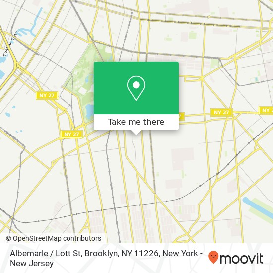 Mapa de Albemarle / Lott St, Brooklyn, NY 11226