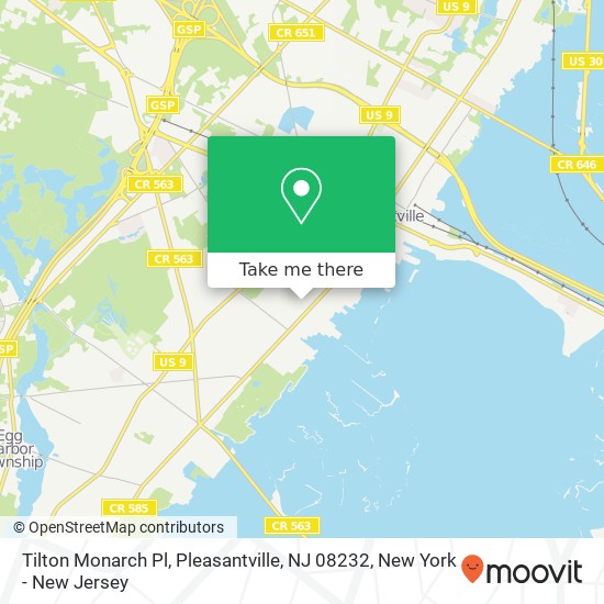 Mapa de Tilton Monarch Pl, Pleasantville, NJ 08232