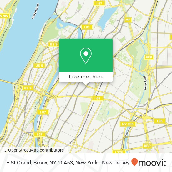E St Grand, Bronx, NY 10453 map