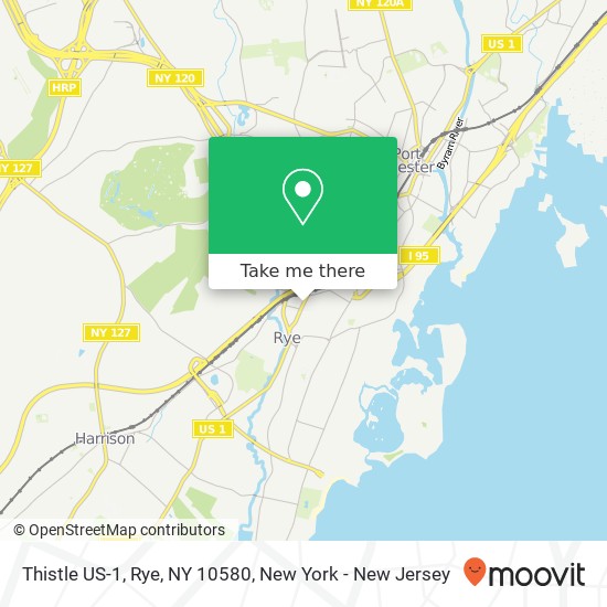 Mapa de Thistle US-1, Rye, NY 10580