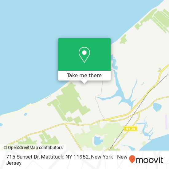 Mapa de 715 Sunset Dr, Mattituck, NY 11952