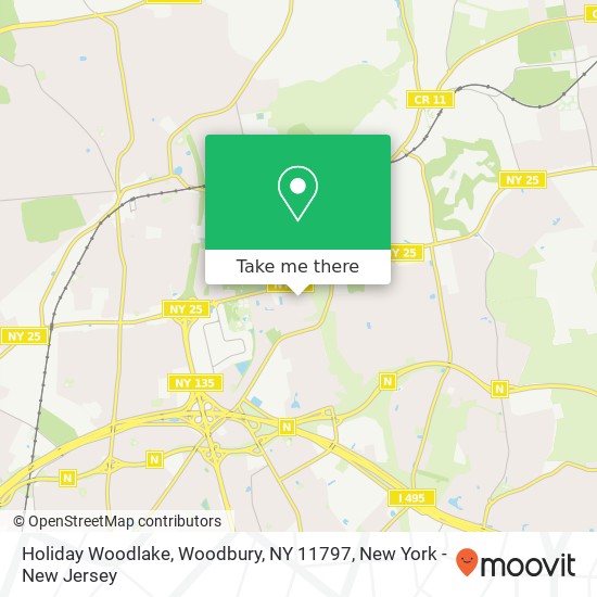 Mapa de Holiday Woodlake, Woodbury, NY 11797